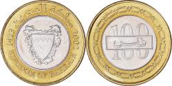 World Coins - Coin, Bahrain, Hamed Bin Isa, 100 Fils, 2002/AH1423, , Bi-Metallic, KM:26