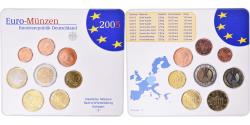 World Coins - Germany, 1 Cent to 2 Euro, 2005, Stuttgart, Set Euro,