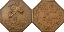 World Coins - France, Token, Chambre de Commerce de Rouen, 1802, Bronze, Lecomte,