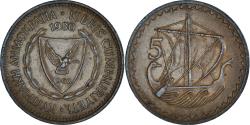 World Coins - Coin, Cyprus, 5 Mils, 1980, , Bronze, KM:39