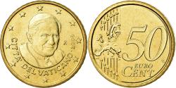 World Coins - VATICAN CITY, 50 Euro Cent, 2008, BU, , Brass, KM:387