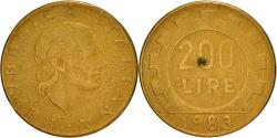 World Coins - Coin, Italy, 200 Lire, 1983, Rome, , Aluminum-Bronze, KM:105