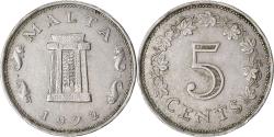 World Coins - Coin, Malta, 5 Cents, 1972