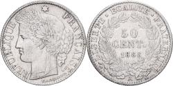 World Coins - France, 50 Centimes, Cérès, 1888, Paris, Silver, , KM:834.1