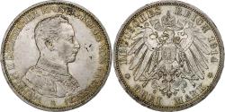 World Coins - German States, PRUSSIA, Wilhelm II, 3 Mark, 1914, Berlin, Silver,