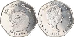 World Coins - Coin, Falkland Islands, 50 Pence, 2018, Pingouins - Manchot sauteur,