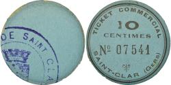 World Coins - Coin, France, Ticket Commercial, Saint-Clar, 10 Centimes, , Cardboard