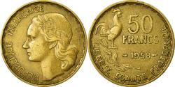 World Coins - Coin, France, Guiraud, 50 Francs, 1958, , Aluminum-Bronze, Gadoury:880