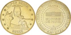 World Coins - France, Token, Super-Besse - Husky et snowboarder, 2018, MDP,