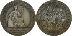 World Coins - France, Token, Chambre au Tribunal de Commerce, Nantes, Silver, Flan mat