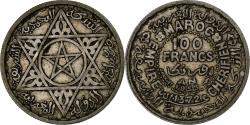 World Coins - Morocco, Mohammed V, 100 Francs, 1953, Paris, Silver, , KM:52