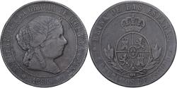 World Coins - Spain, Isabel II, 5 Centimos, 1868, Madrid, Copper, , KM:635.1