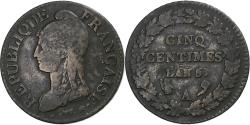 World Coins - France, 5 Centimes, Dupré, AN 5, Paris, Copper, , Gadoury:126, KM:640