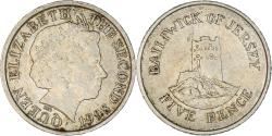 World Coins - Coin, Jersey, Elizabeth II, 5 Pence, 1998, , Copper-nickel, KM:105