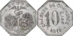 World Coins - France, Chambre de commerce de Rouen, 10 Centimes, 1918, , Aluminium