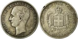 World Coins - Coin, Greece, George I, Drachma, 1874, Paris, , Silver, KM:38