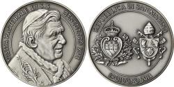 World Coins - San Marino, Medal, Visita Pastorale, 2011, Sicilia, Benoit XVI,