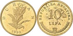 World Coins - Croatia, 10 Lipa, 1999, Brass plated steel, , KM:6
