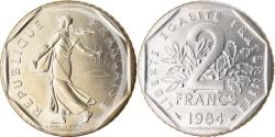 World Coins - Coin, France, Semeuse, 2 Francs, 1984, Paris, FDC, , Nickel, KM:942.1