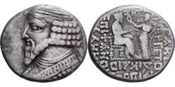 Ancient Coins - Kingdom of Parthia, Gotarzes II, Tetradrachm, 45-46, Seleukeia, Billon