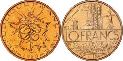 World Coins - Coin, France, Mathieu, 10 Francs, 1980, Paris, FDC, tranche A,