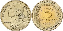 World Coins - France, 5 Centimes, Marianne, 1979, MDP, série FDC, Bronze-Aluminium,