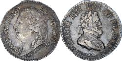 World Coins - France, Quinaire, Louis XVIII et Henri IV, , Silver