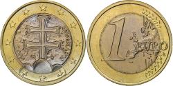 World Coins - Slovakia, 1 Euro, 2009, Kremnica, Bi-Metallic,