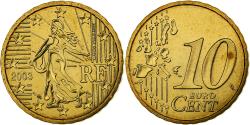 World Coins - France, 10 Euro Cent, BU, 2003, MDP, Nordic gold, , KM:1285