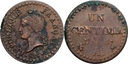 World Coins - France, 1 Centime, Dupré, AN 6, Paris, Copper, , Gadoury:76