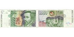 World Coins - Spain, 1000 Pesetas, 1992-10-12, AU(55-58)