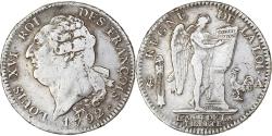 World Coins - France, Louis XVI, Écu de 6 livres François, 1792, Paris, Silver,