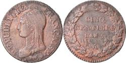 World Coins - Coin, France, Dupré, 5 Centimes, AN 5, Paris, , Bronze, KM:640.1
