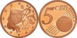 World Coins - France, 5 Euro Cent, 2009, Paris, BE, , Copper Plated Steel, Gadoury:3
