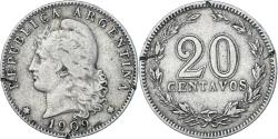 World Coins - Coin, Argentina, 20 Centavos, 1909