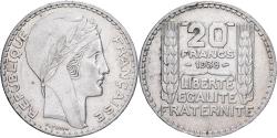 World Coins - France, 20 Francs, Turin, 1938, Paris, Silver, , Gadoury:852, KM:879