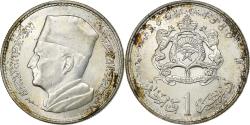 World Coins - Morocco, Mohammed V, Dirham, 1960 / AH 1380, Paris, Silver, , KM:55