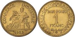 World Coins - Coin, France, Chambre de commerce, Franc, 1923, Paris, Bon pour 1 Franc