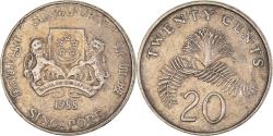 World Coins - Coin, Singapore, 20 Cents, 1988