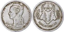 World Coins - France, Madagascar, 2 Francs, 1948, Paris, Aluminum, , KM:4