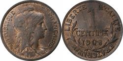 World Coins - France, Centime, Dupuis, 1908, Paris, Bronze, , Gadoury:90, KM:840