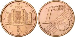 World Coins - Italy, Euro Cent, 2002, Rome, Copper Plated Steel,