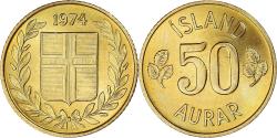 World Coins - Coin, Iceland, 50 Aurar, 1974