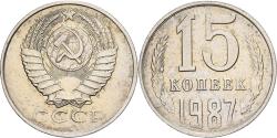 World Coins - Russia, 15 Kopeks, 1987, Saint Petersburg, Copper-Nickel-Zinc, , KM:131