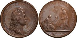 World Coins - France, Medal, Louis XIV, Libéralité du Roi pendant la Famine, 1662, Mauger