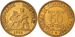 World Coins - Coin, France, Chambre de commerce, 50 Centimes, 1926, Paris,