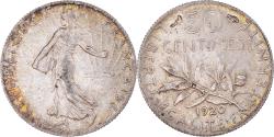 World Coins - Coin, France, Semeuse, 50 Centimes, 1920, Paris, , Silver, KM:854
