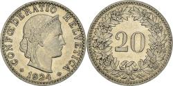 World Coins - Coin, Switzerland, 20 Rappen, 1924, Bern, , Nickel, KM:29