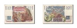World Coins - Banknote, France, 50 Francs, 1946, 1946-03-28, AU(50-53), Fayette:20.2, KM:127a