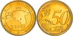 World Coins - Estonia, 50 Euro Cent, 2011, Vantaa, , Brass, KM:66